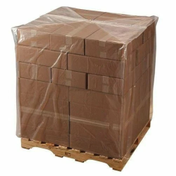 Polyethylene COVERS large size for pallets for pallets 100х120cm, thickness 100microns, load height 0,4m (primary PE)